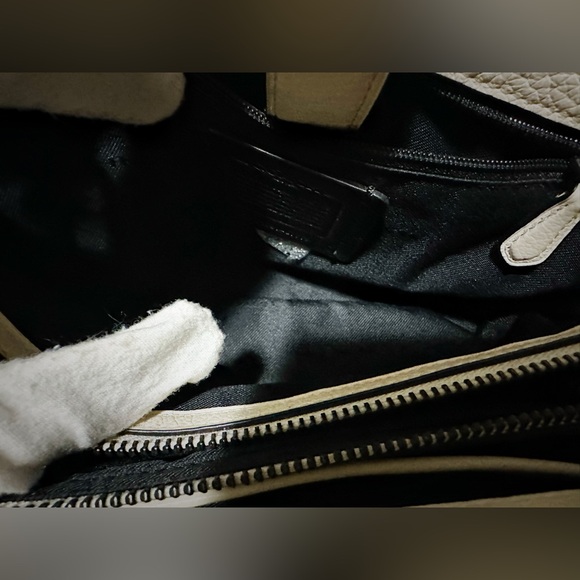 Coach soho shoulder bag  Cream Leather Handbag Crossbody purse - Picture 11 of 17